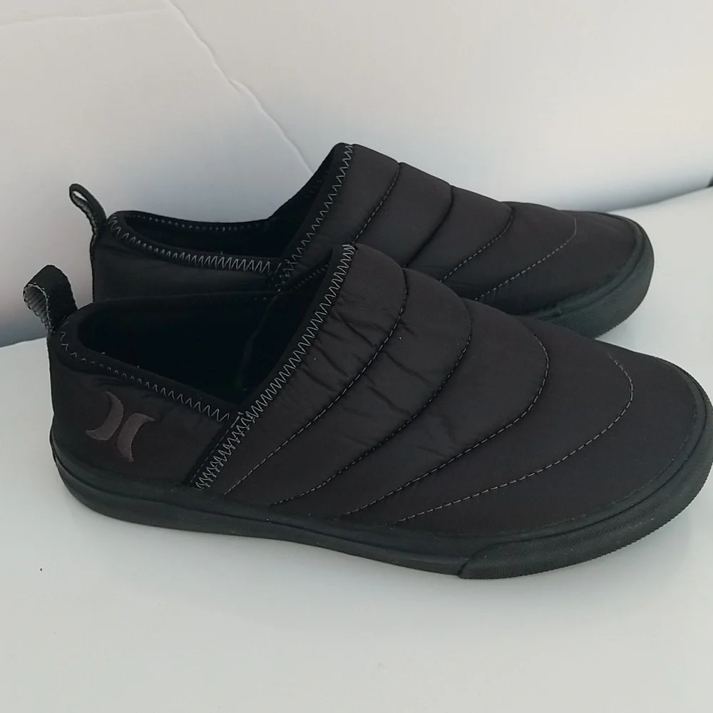 Hurley Black Puff Kayo Chukka Quilted Slip-On Shoes 7M - Picture 3 of 8